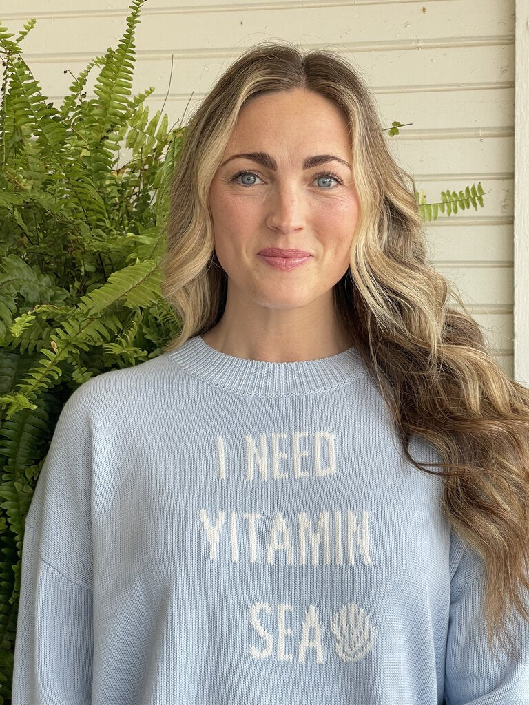 EDITH VITAMIN SEA BLUE SWEATER