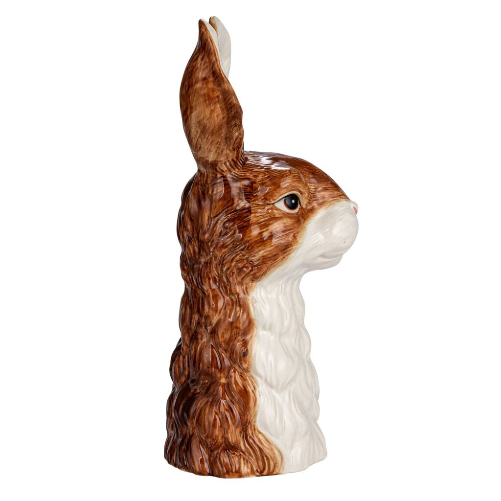 HANDPAINTED STONEWARE RABBIT VASE