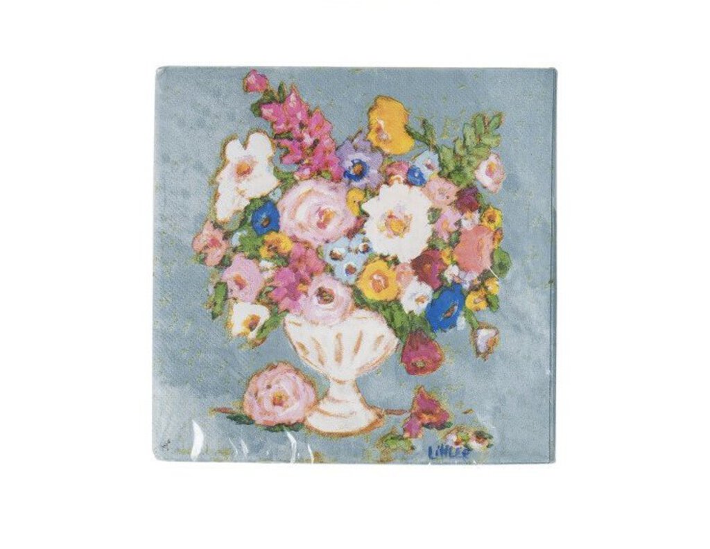 FLOWERS IN VASE PAPER NAPKINS