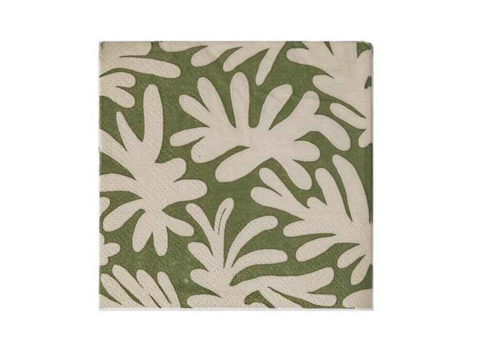 ABSTRACT LEAF PAPER NAPKINS